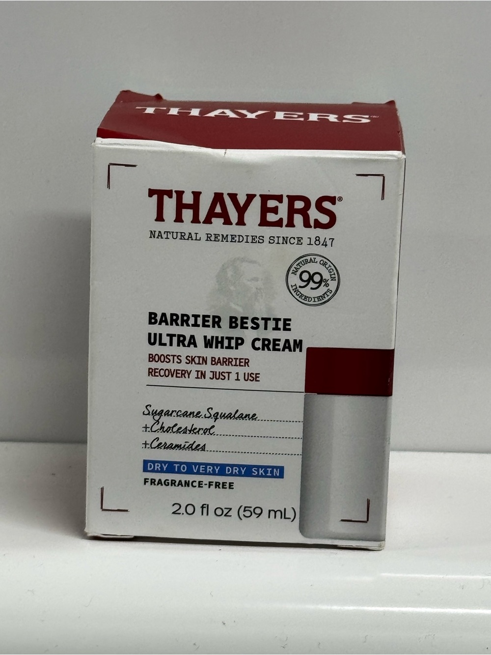 Thayers Barrier Bestie Ultra Whip Cream - White & Red